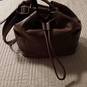 Fossil Brown Leather Bag